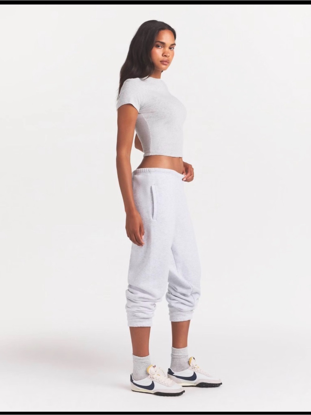SKIMS Light Gray Women's Jogger Sweatpants